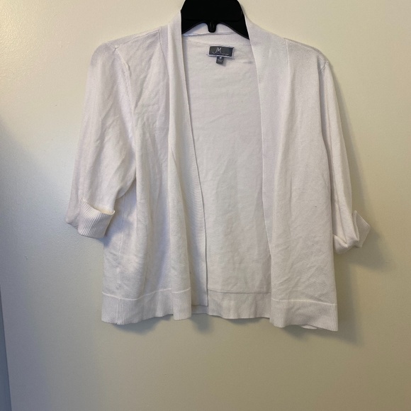 short white cardigan
